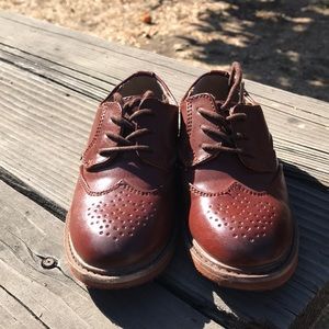 Brown dressy shoes for toddler size 8
